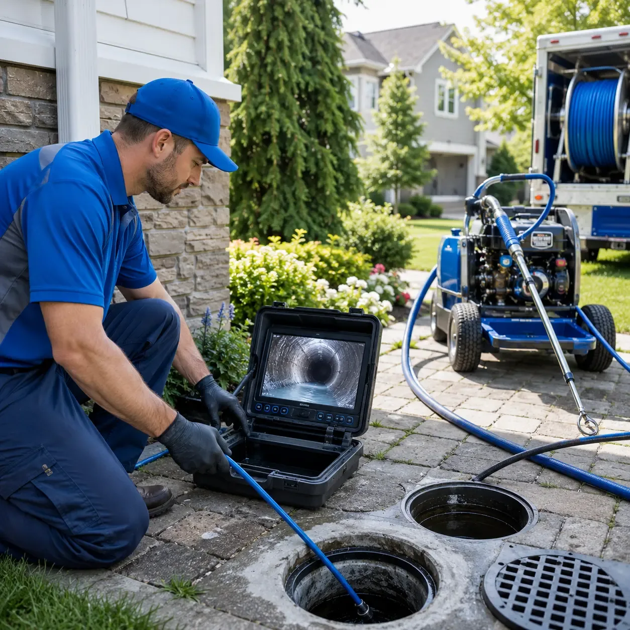 Outdoor drain cleaning professionals serving Phillips, ME